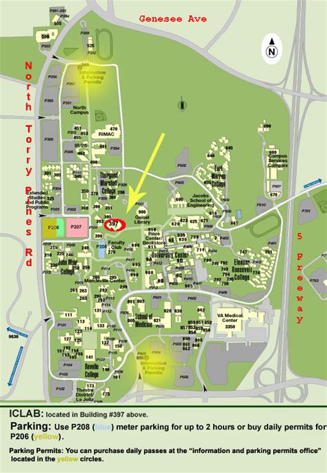 Ucsd Campus Map Printable View