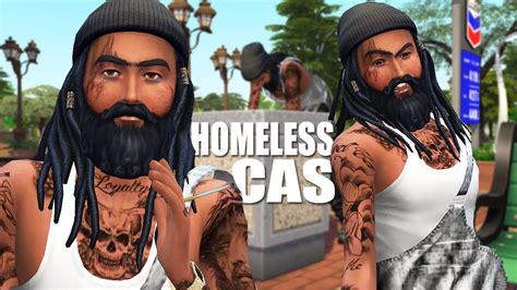 Sims 4 Homeless Man Cas 🎮 Homeless Harry Create A Sim Youtube