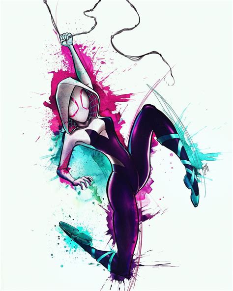 Spider Gwen 🕷 Intothespiderverse Ghostspider Spiderwoman