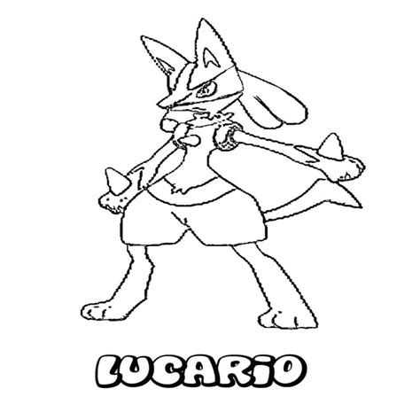 Mega Lucario Coloring Pages At Getdrawings Free Download