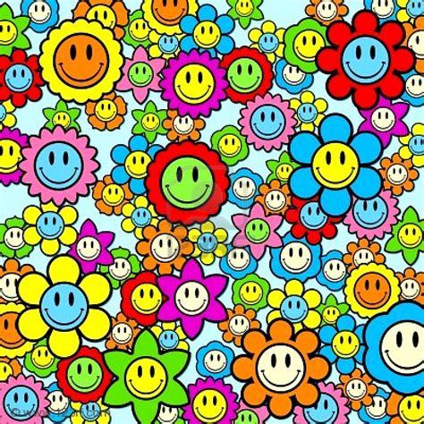 Download Happy Flowers Smiley Faces By Tnunez30 Smiley Face