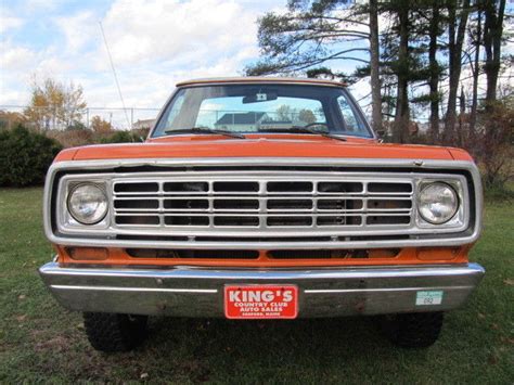 1974 Dodge Ramcharger Se 4x4 Great Winter Project Classic Dodge