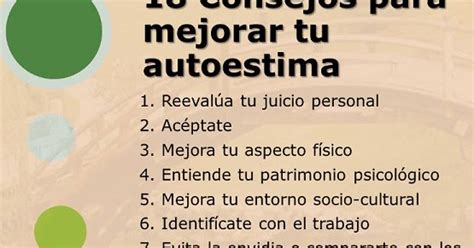 Psicologos Peru 18 Consejos Para Mejorar Tu Autoestima Riset