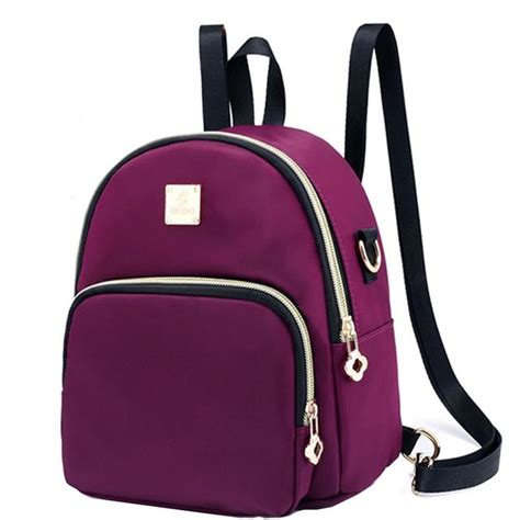 Women Mini Backpack Purse Nylon Waterproof Small Backpack For Girls Multifunctional Cross Body