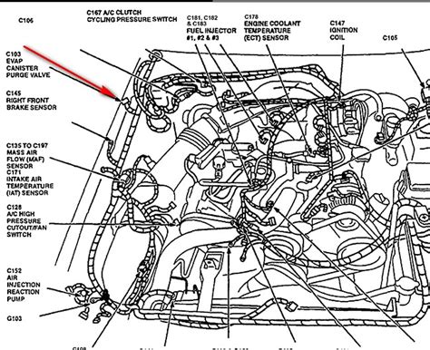 Where Is The Vapor Canister Purge Valve Sensor Located On A 1999 Ford