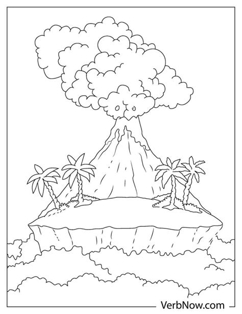 Volcano Coloring Pages Printable Printable Volcano Coloring Pages My Xxx Hot Girl