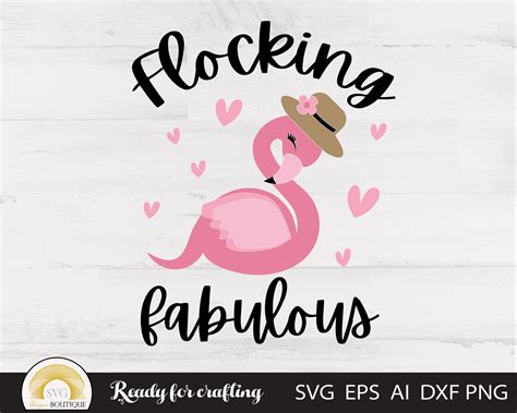 Flocking Fabulous Svg Flamingo Svg Summer Svg Svg Files For Etsy