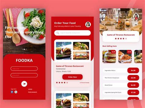 Food delivery app v 2.0 is a food delivery app concept with additional machine learning and voice assistant service. Food Order Service apps design | App design, Food, App