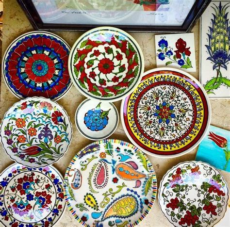 Pin On Turkish Ceramic Plates Iznik Ceramic Plates Boho Home Decor