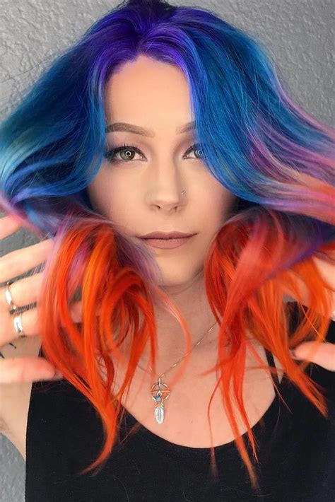 33 Colorful Ombre Hair Ideas To Inspire You This Summer Bright Hair