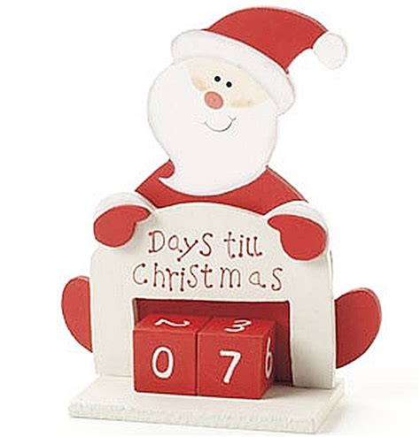 Days Till Christmas Santa Wooden Countdown By Lucky Roo