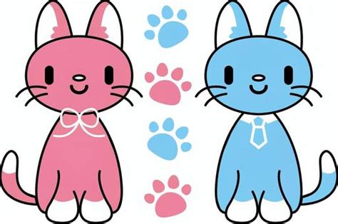 Premium Vector Blue Cat Character Cartoon Illustration Clip Art Library