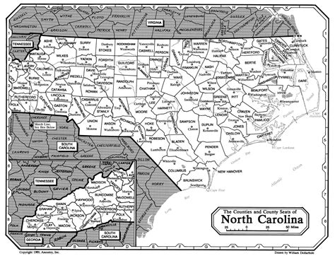 Map Of North Carolina Rootsweb