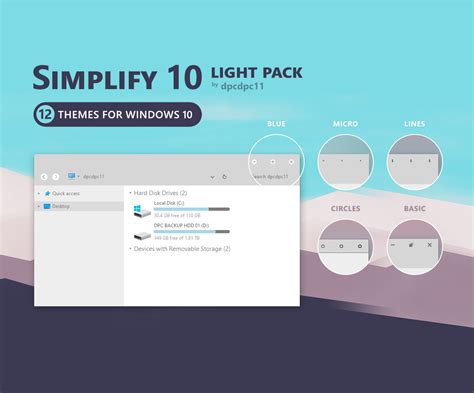 Simplify 10 Light Windows 10 Theme Pack By Dpcdpc11 On Deviantart