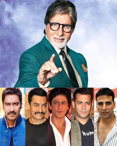 Amitabh Bachchan Calls Shah Rukh Khan Salman Khan Aamir Khan Akshay