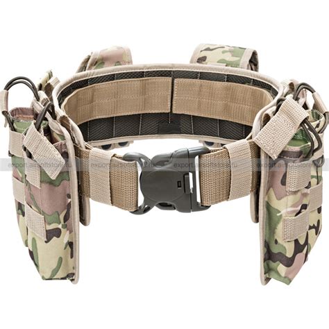 Tactical Molle Belt With Pouches Azimuth Ss Multicam Airsoft