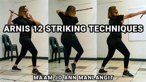 12 Striking Techniques In Arnis Youtube