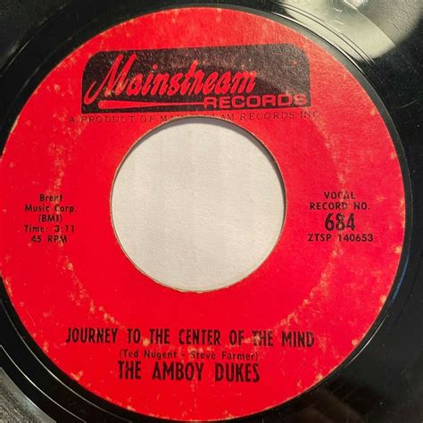 The Amboy Dukes Journey To The Center Of The Mind Vinyl Record 45 Rpm