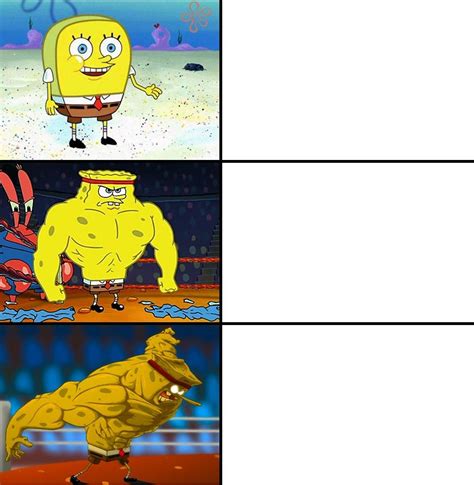 Increasingly Buff Spongebob Wanime Memes Imgflip