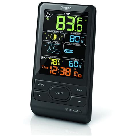 Oregon Scientific Wireless Stazione Meteo Bar Sx Nero