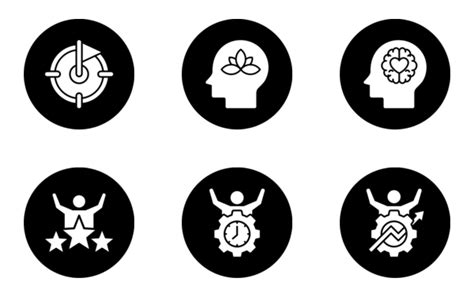 Personal Development Icon Pack Black Fill 25 Svg Icons