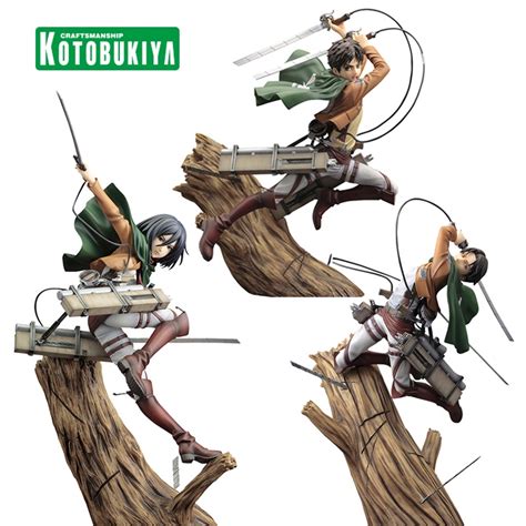 พร้อมส่ง ของเล่นฟิกเกอร์ Kotobukiya Artfxj Attack On Titan Eren Jaeger