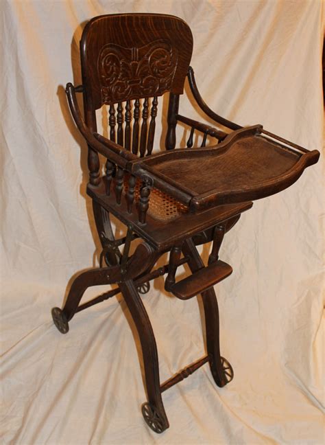 What's more, these high chairs are completely free of harmful compounds like bpa and pthalates—an important consideration given how. Bargain John's Antiques | Antique Oak Folding Up and Down ...