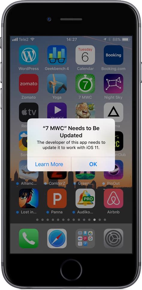 This error is caused by the bad cache. How to identify 32-bit apps on your iPhone and iPad