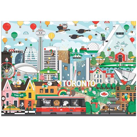 Arcadia Toronto In Motion Puzzle 1000pcs Puzzles Canada