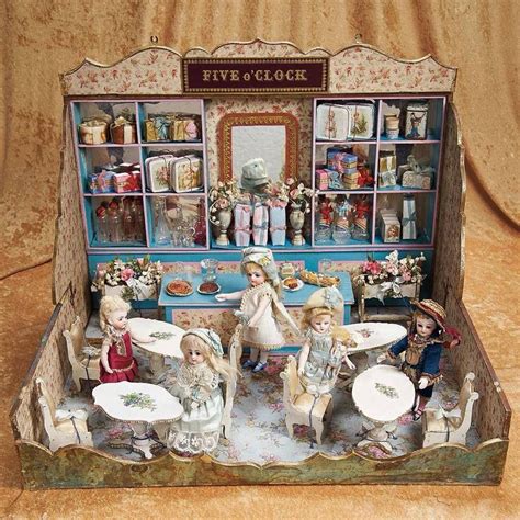 Antique Dolls And Tea Room Old Dolls Doll Display Antique Toys