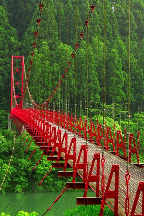 Red Suspension Bridge Pics