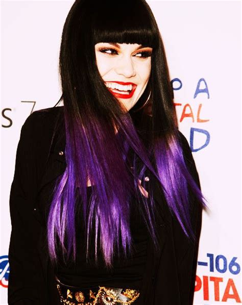 Jessie J Hair Styles Ombre Hair Purple Ombre Hair