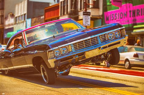 vintage black car #car #road #reflection #lowrider #1080P #wallpaper #