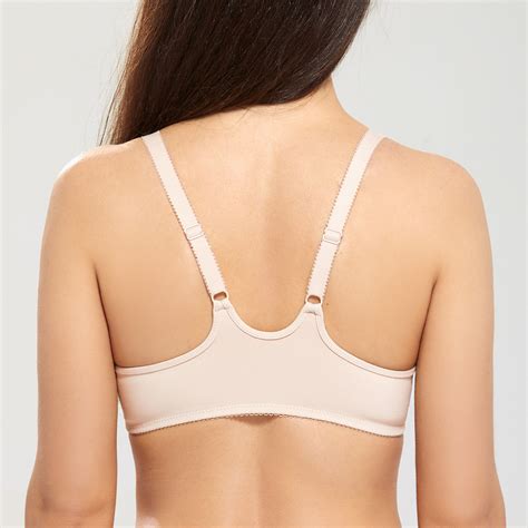 Delimira Womens Front Closure Bras Underwire Unlined Racerback Bra