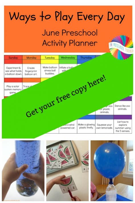 You are here saturday, march 6. Ways to Play Every Day - June Activity Calendar for ...