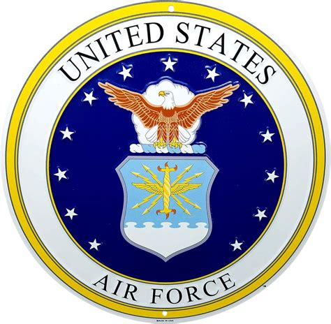 United States Army Emblem Embossed Aluminum Tin Sign Reproduction