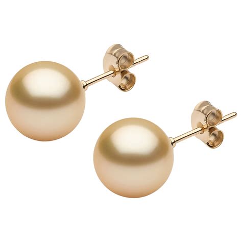 South Sea Pearl Gold Stud Earrings At 1stDibs