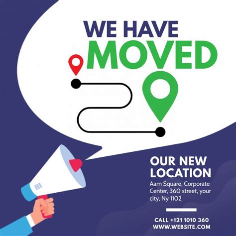 We Have Moved | Moving announcements, Corporate flyer, Corporate