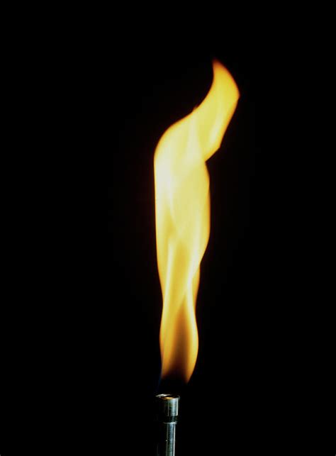 Gas Flame Of A Bunsen Burner Photograph By David Taylorscience Photo
