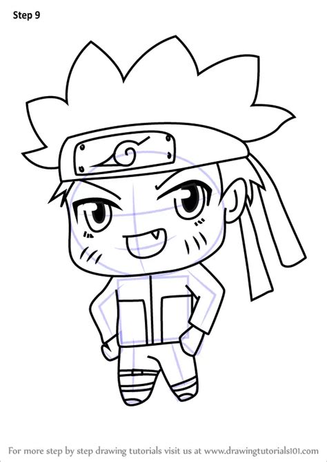 Learn How To Draw Chibi Naruto Uzumaki Chibi Characters Step By Step Drawing Tutorials