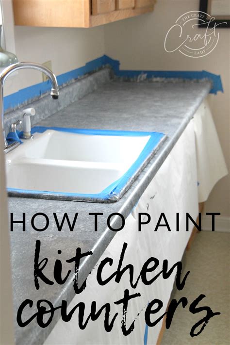 I experimented with countertop paint in my kitchen. Fake the Look of Granite: Painting Laminate Counters with ...