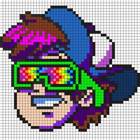 Dippy Fresh Gravity Falls Plastic Canvas Anime Pixel Art Pixel