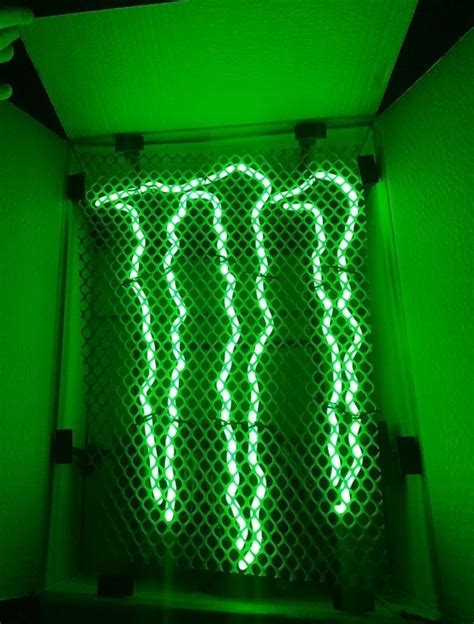 Monster Energy Neon Sign On Mercari Dark Green Aesthetic Green