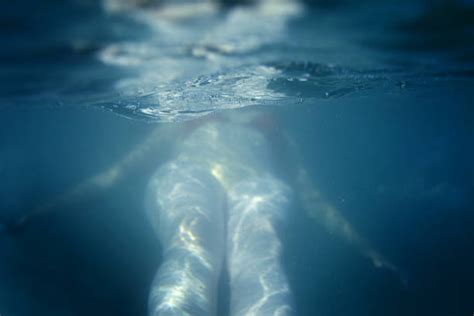 Floating On Water Underwater Dead Body Dark Stock Photos Pictures
