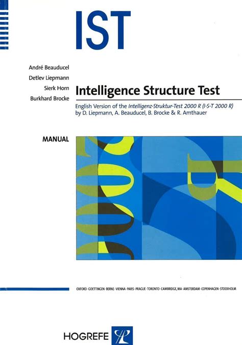 Ist Intelligence Structure Test Ist Hogrefe Online Testing Psychometric Test Training