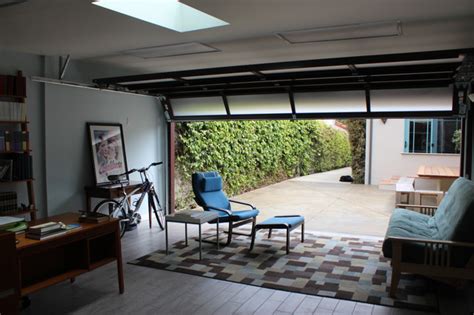 Another increasingly popular garage conversion idea is converting a garage to office. Garage Conversion - Contemporary - Home Office - Los ...