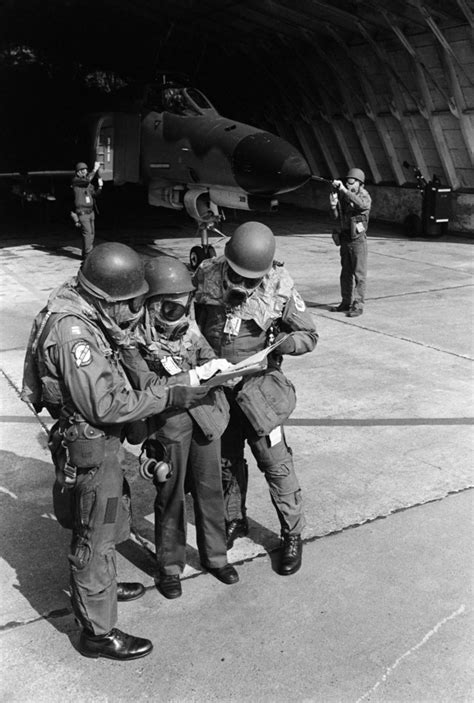 Members Of The 4th Tactical Fighter Squadron Dressed In Nuclear