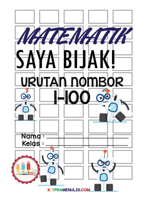 Lembaran Kerja Matematik Urutan Dalam Lingkungan 100 Kitpramenulis