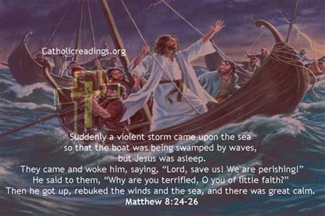 Jesus Calms The Storm At The Sea Matthew 824 34