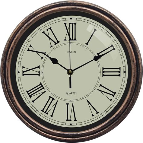 Hoston 12 Inch Large Wall Clock Battery Powered Silent Non Tick Round